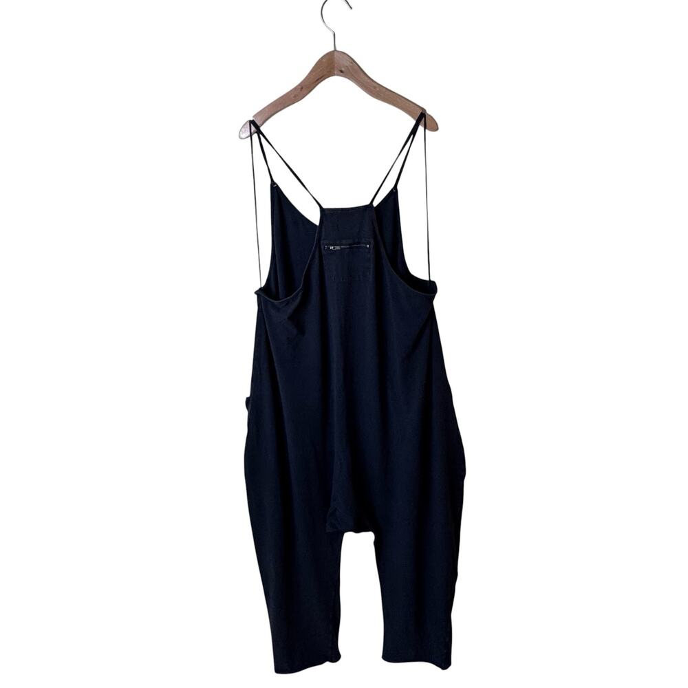 FREE PEOPLE Hot Shot Onesie One Piece Romper Black Size Large - Picture 2 of 11